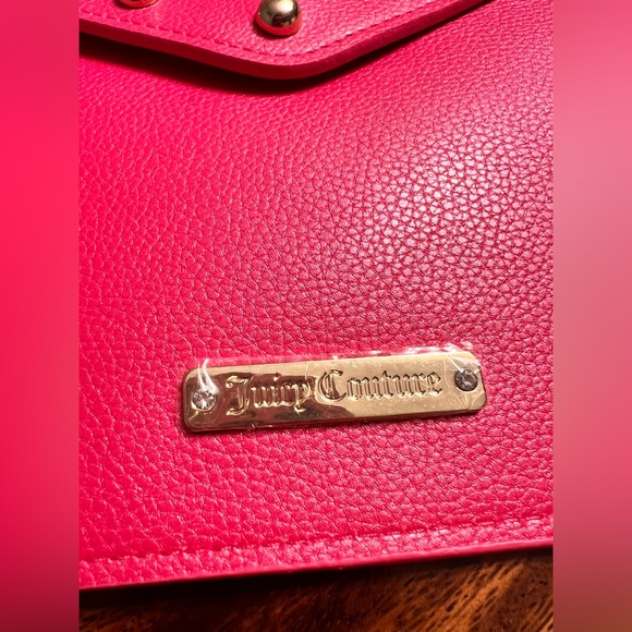 Juicy Couture Pink with Gold Embellishments Clutch Handbag NWT - Picture 9 of 10